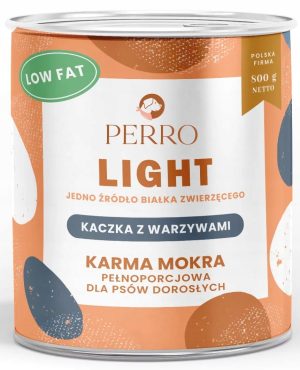 Perro LIGHT kaczka warzywa karma mokra dla psa 800g