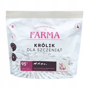 Farma sucha karma dla szczeniąt KRÓLIK 2 kg tłoczona na zimno