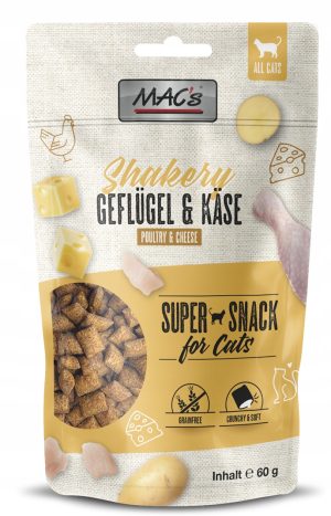 MACs kot smaczki  kurczak ser shakery 60g