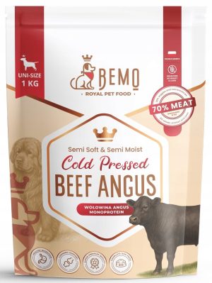 Bemo karma półwilgotna WOŁOWINA ANGUS dla psa 1 kg COLD PRESSED