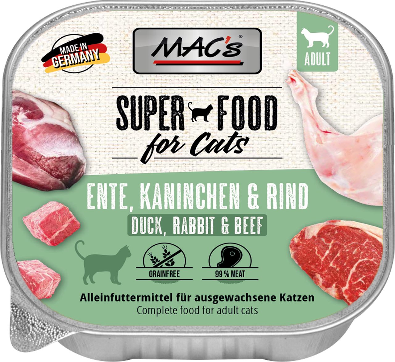 MACs kot szalka kaczka królik wołowina 100g