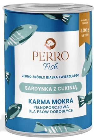 Perro mokra karma dla psa SARDYNKA CUKINIA 400g karma monoproteinowa