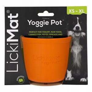 LickiMat Yoggie Pot pomarańczowy