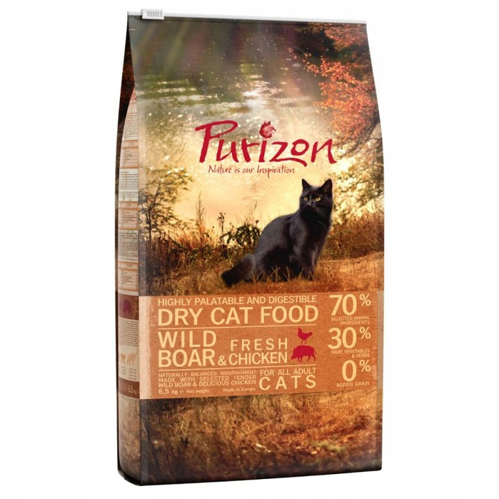 Purizon Adult Cat dziczyzna drób 6,5kg 0% ZBÓŻ