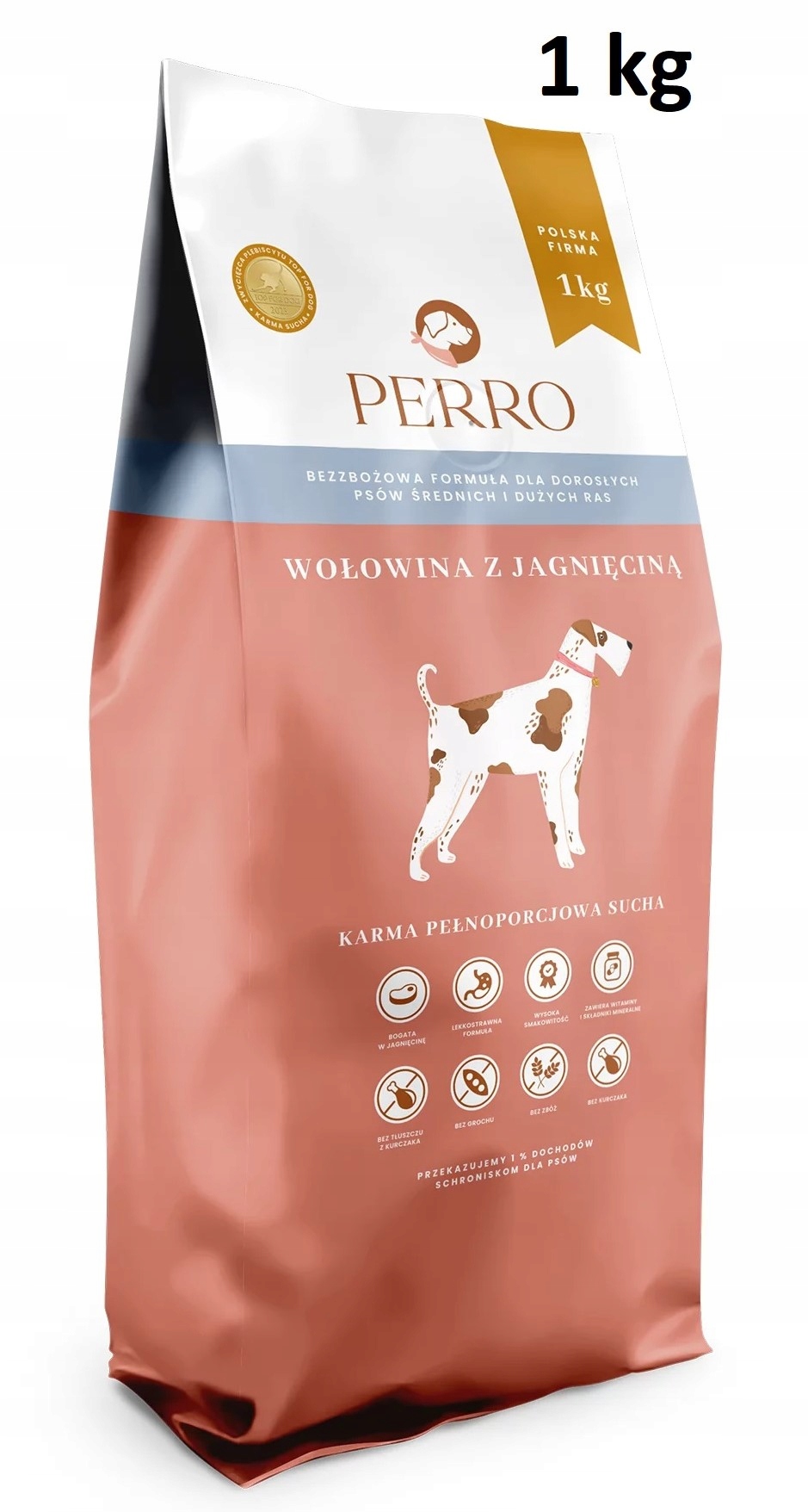 Perro 1 kg WOŁOWINA JAGNIĘCINA sucha
