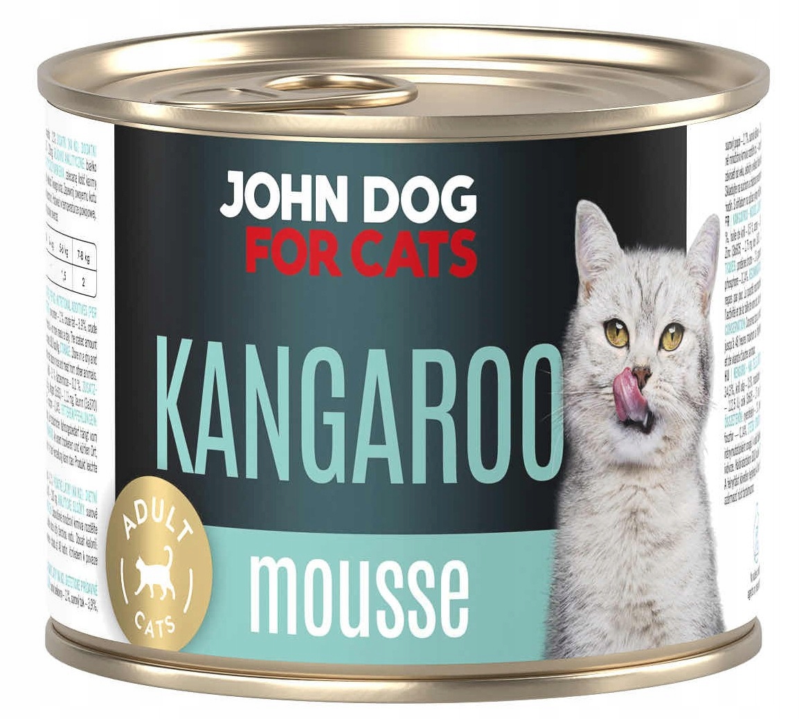 JD for Cats karma mokra dla kota KANGUR mus 200 g
