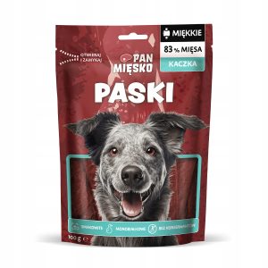 Pan Mięsko Przysmak dla psa Paski Kaczka (dorosły) 100g