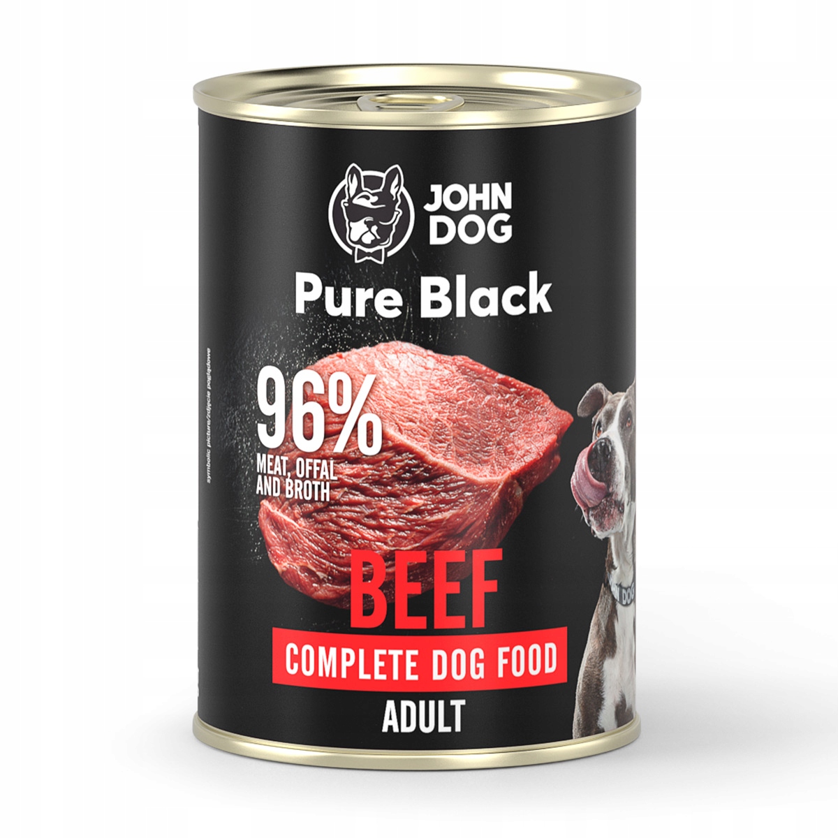 JOHN DOG morka karma dla psa WOŁOWINA PURE BLACK 400 g