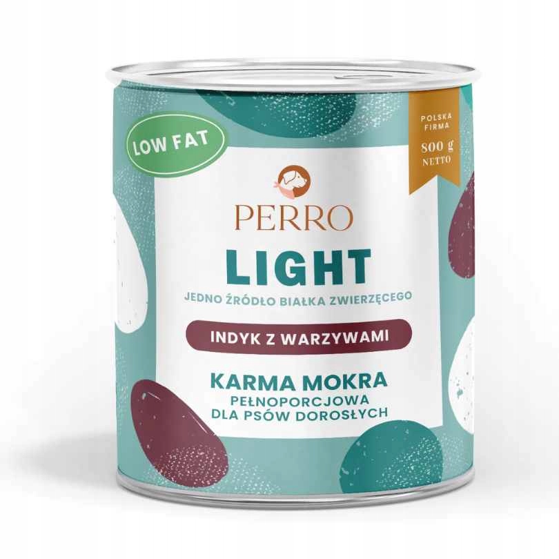 Perro LIGHT indyk warzywa karma mokra dla psa 800g