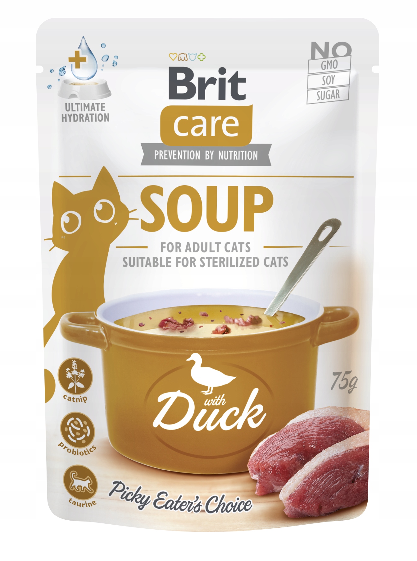 BRIT CARE CAT SOUP WITH DUCK 75 G