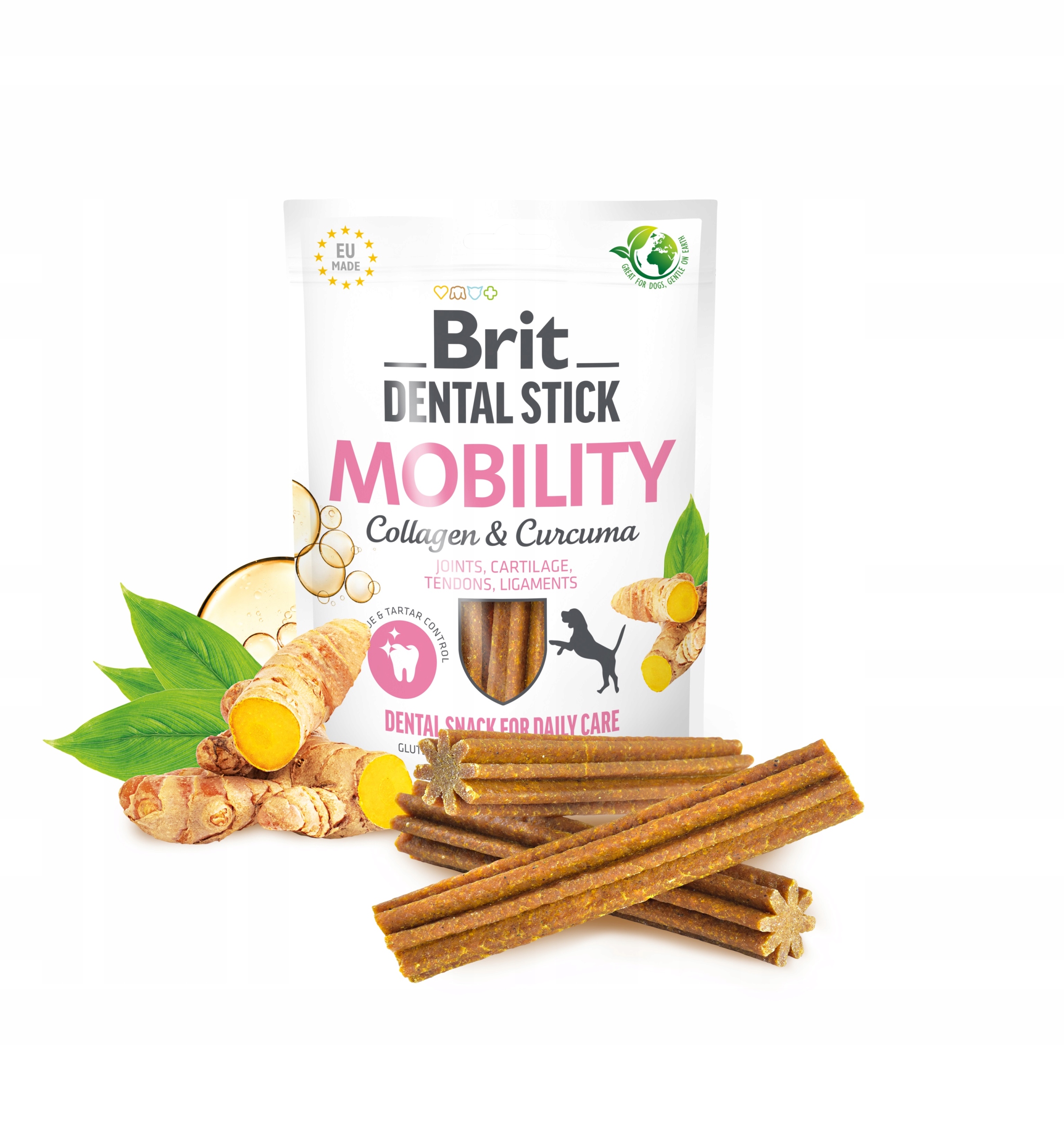 BRIT DENTAL STICK MOBILITY CURCUMA&COLLAGEN 251g
