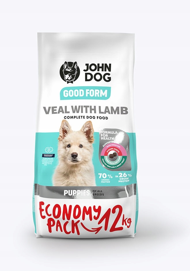 JD GF puppy cielęcina z jagnięciną 12 kg