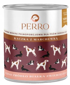 Perro puszka kaczka marchewka 800g