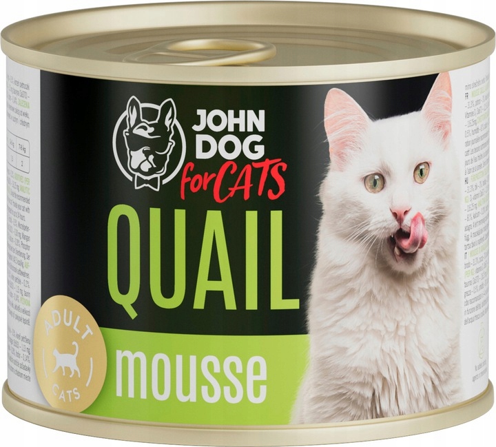 JD for Cats przepiórka mus 200g