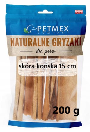 PETMEX SKÓRA KOŃSKA przysmak gryzak naturalny dla psa 15cm 200g