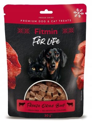 Fitmin przysmaki liofiizowane wołowina 100% 30g