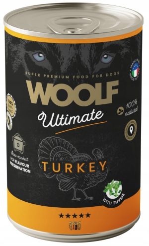 WOOLF ULTIMATE DOG CAN TURKEY&THYME 400g