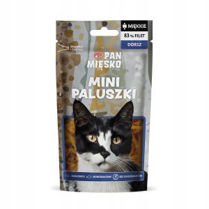 Pan Mięsko Przysmak dla kota Mini paluszki Dorsz 50G