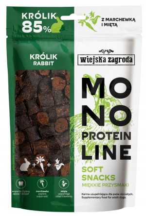 WZ przysmak dla psa KRÓLIK MARCHEWKA miękkie kąski 115 g