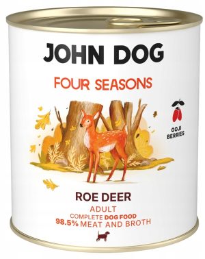 John Dog karma mokra dla psa SARNA JAGODY GOI 800 g Four Seasons