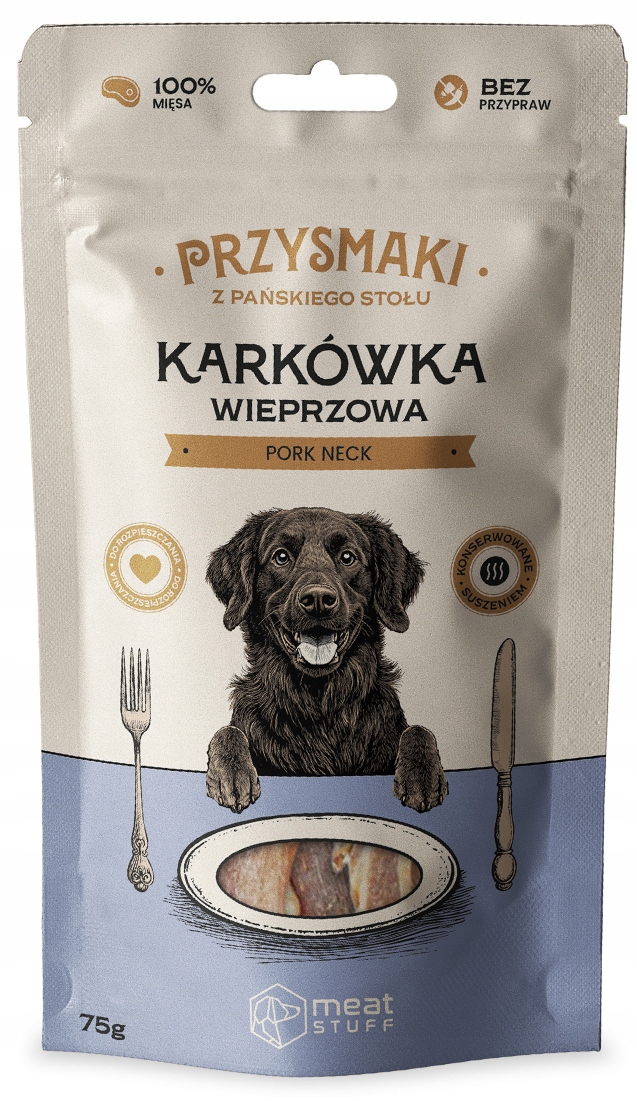 Meatstuff przysmak dla psa chipsy KARKÓWKA WIEPRZOWA 75g