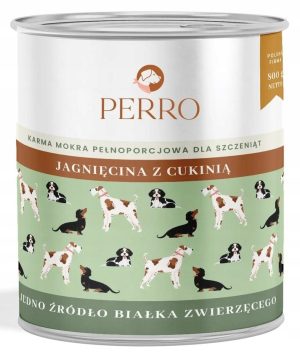 Perro mokra karma dla szczeniąt JAGNIĘCINA CUKINIA 800 g junior