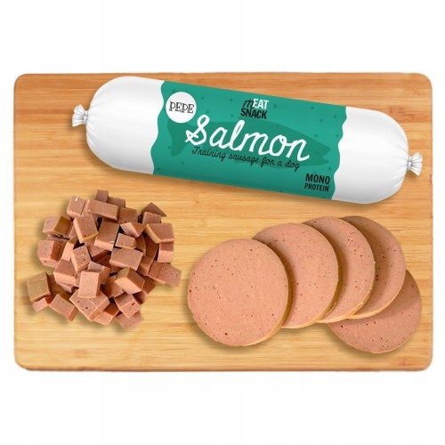 Kiełbaska PEPE Salmon (łosoś) 200g