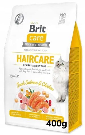 Brit Care cat Haircare Łosoś Kurczak 400g