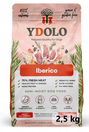 YDOLO karma dla psa IBERICO WIEPRZOWINA karma półwilgotna 2,5 kg