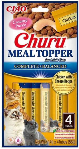INABA CAT MEAL TOPPER CHICKEN CHEESE 4x14g (56g)