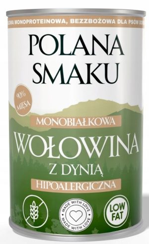 Polana Smaku WOŁOWINA DYNIA 400g karma mokra dla psa