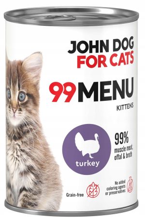 400g John Dog KOCIĘTA INDYK 400G karma mokra 99 menu