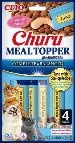 NABA CAT MEAL TOPPER TUNA SCALLOP 4x14g (56g)