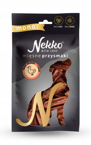 Nekko Mono przysmaki dla psa KIEŁBASKI Z KACZKI 80g