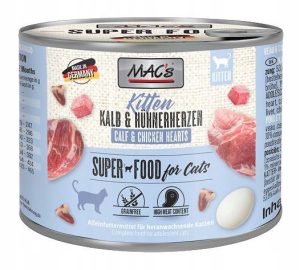 MACs kitten puszka cielęcina serca kura 200g
