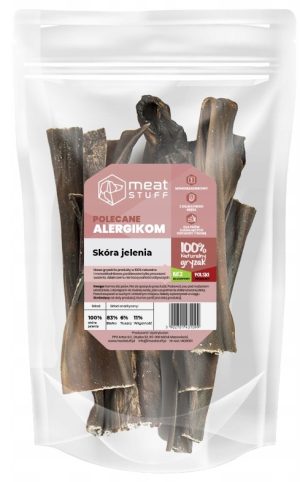 Meatstuff skóra z jelenia naturalny gryzak dla psa 15 cm 140g