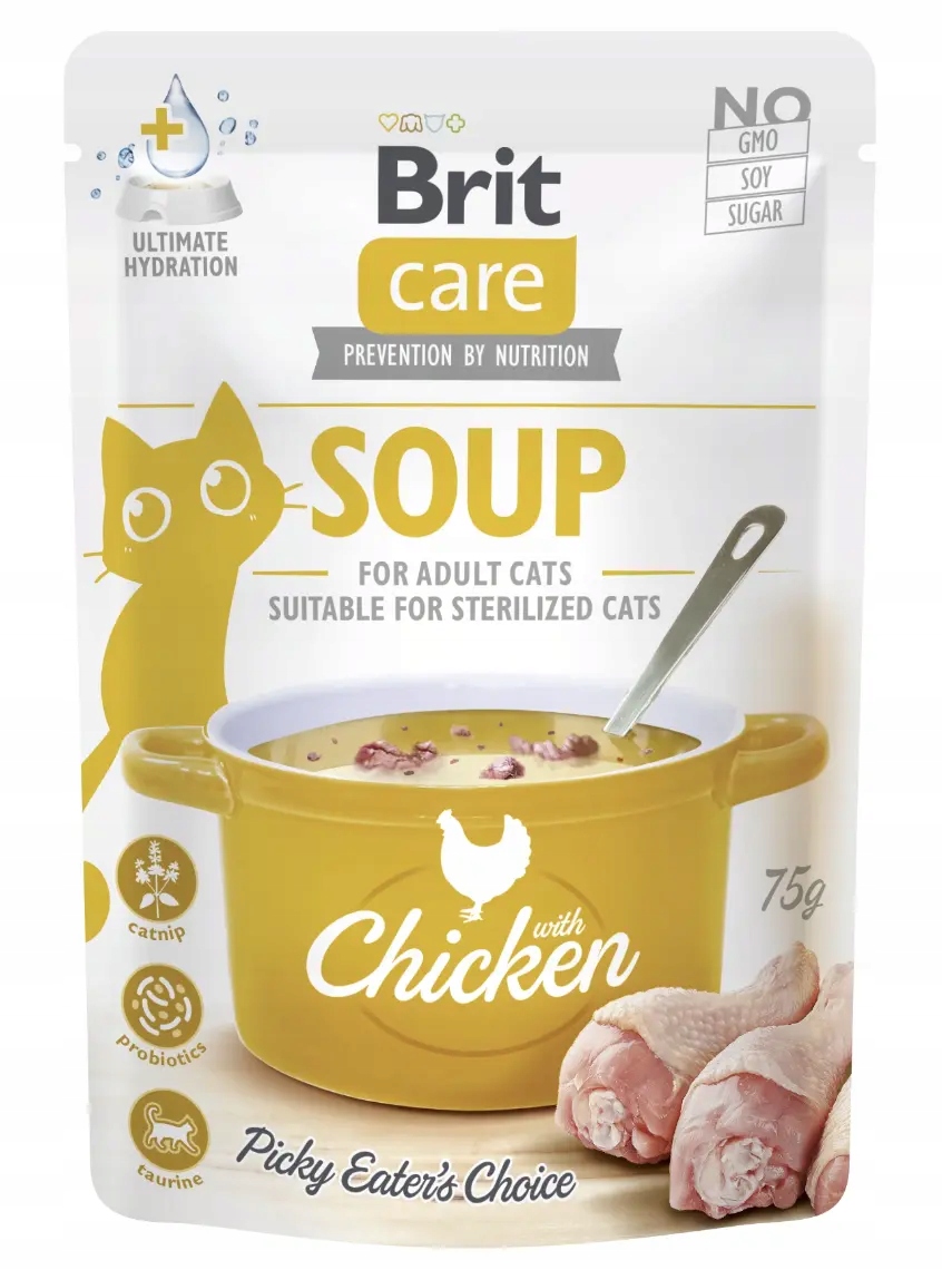 BRIT CARE CAT SOUP WITH CHICKEN 75 g