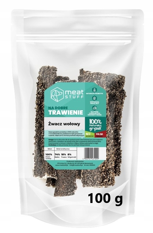 Meatstuff Żwacz wołowy przysmak gryzak dla psa 100g