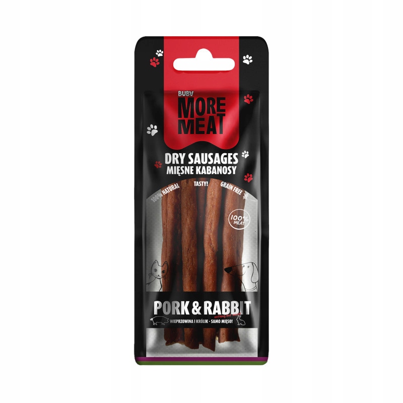 BUBA More Meat 3767 kabanosy dla psa i kota 70g wieprzowina z królikiem