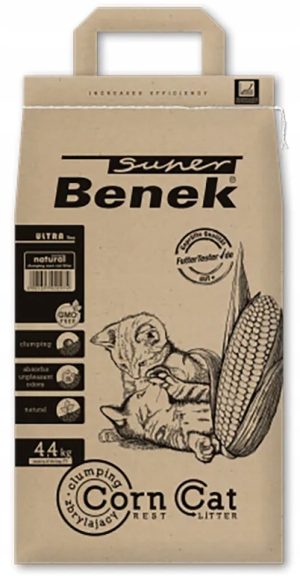 Super Benek Corn Cat ULTRA naturalny żwirek dla kota kukurydziany 7l