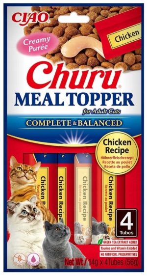INABA CAT MEAL TOPPER CHICKEN RECIPE 4x14g (56g)