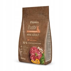 Fitmin Purity sucha karma mini adult wołowina 800g