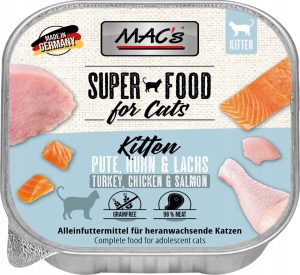 MACs kot szalka kitten indyk, kurczak, łosoś 100g