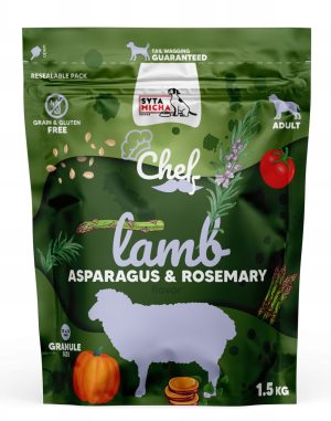 Syta Micha Chef sucha Jagnięcina, szparagi i rozmaryn 1,5 kg