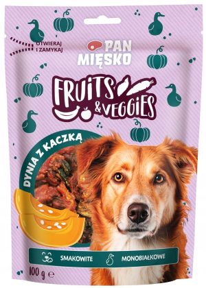 Pan Mięsko przysmak dla psa DYNIA OWINIĘTA KACZKĄ 100g Fruits&Veggies
