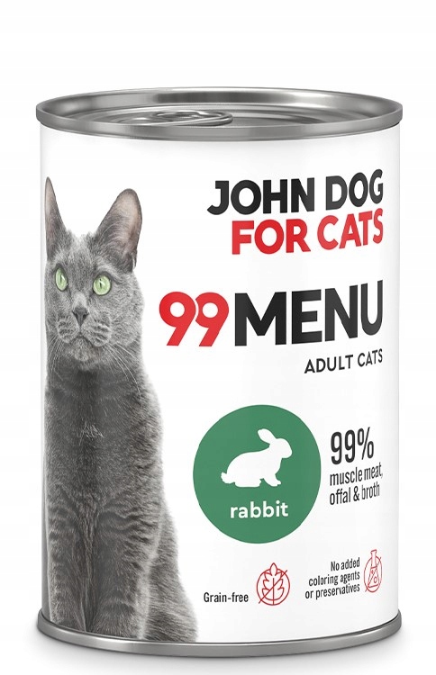 400g JD for cats 99 menu królik 400g