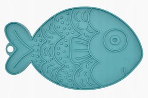 Fiboo Mata do Lizania dla Psa i Kota rybka Fishka TURKUS