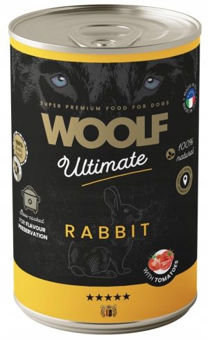 WOOLF ULTIMATE DOG CAN RABBIT&TOMATO 400g