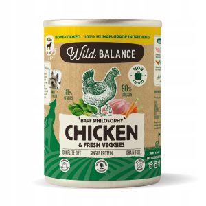 Wild Balance mokra pies kurczak marchew szpinak 400g