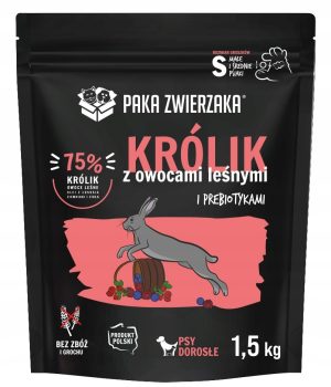 Paka Zwierzaka sucha karma Królik z owocami leśnymi 1,5 kg
